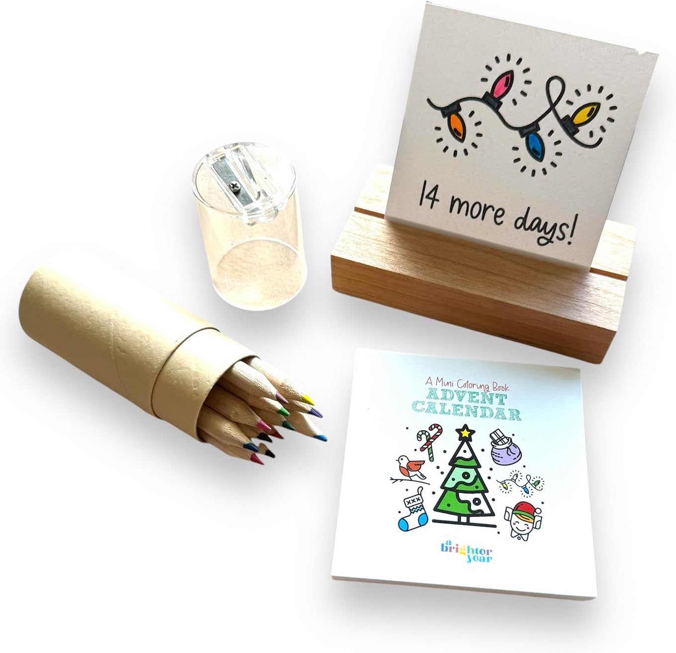 Mini coloring book advent calendar