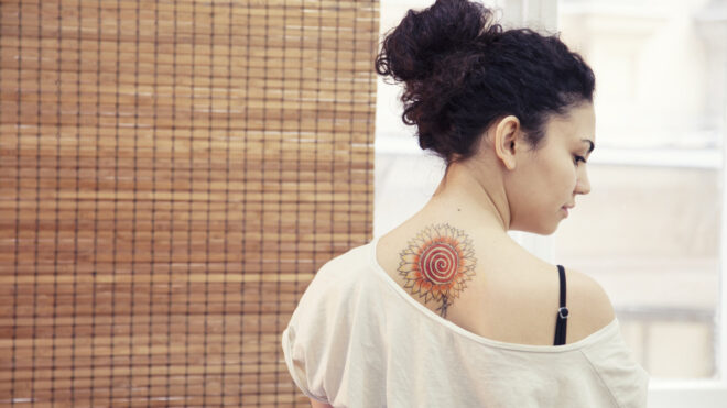 back tattoo woman