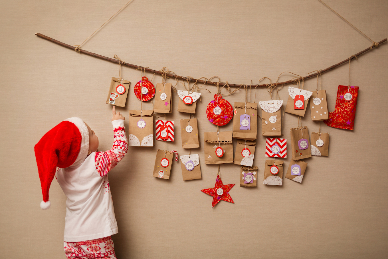 Envelope advent calendar
