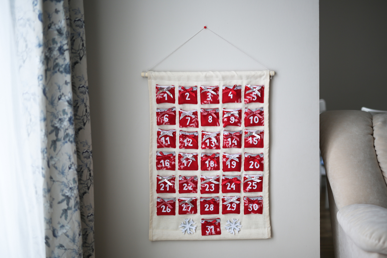 Fabric advent calendar