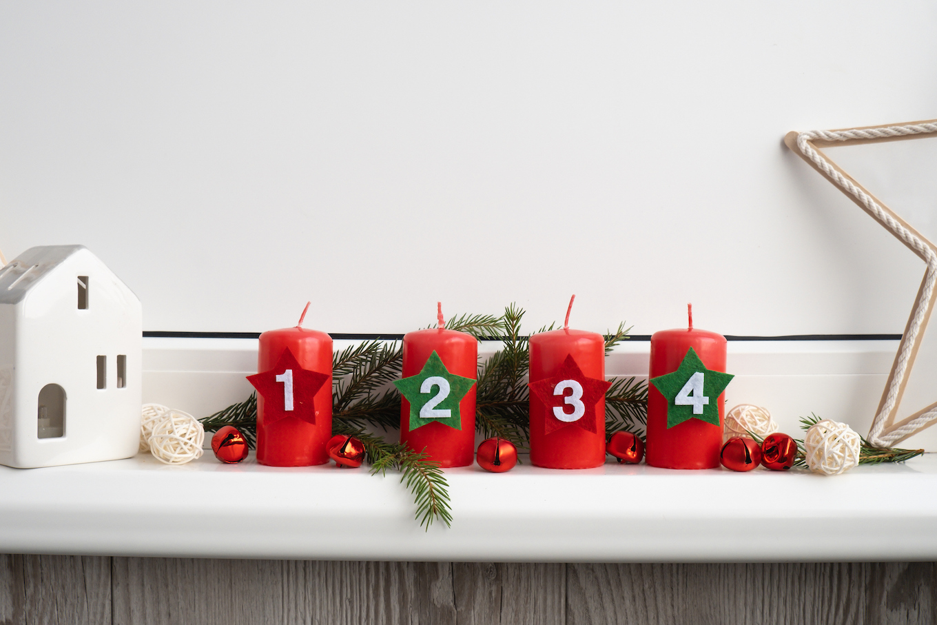Advent calendar candles