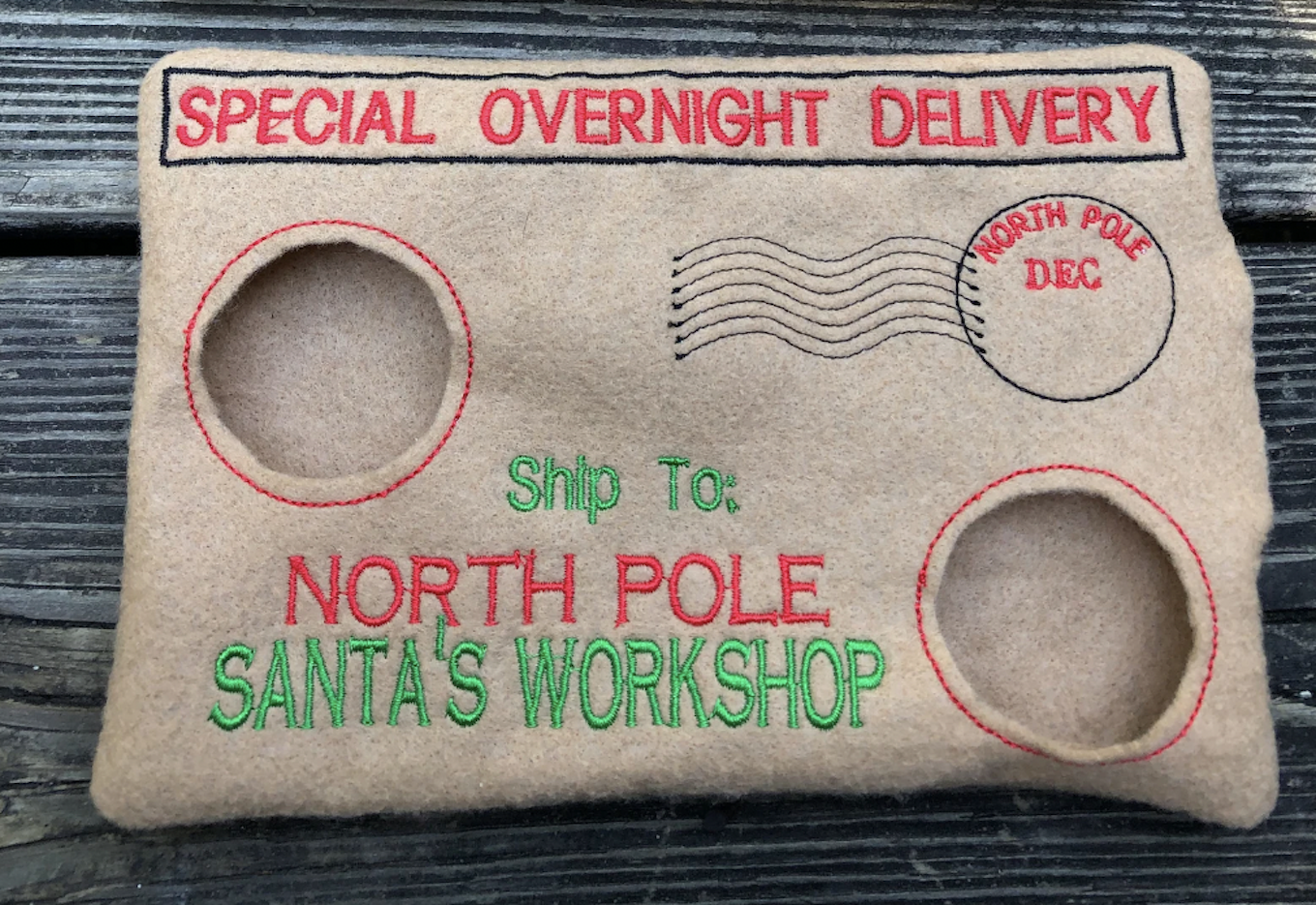 Elf on the Shelf envelope